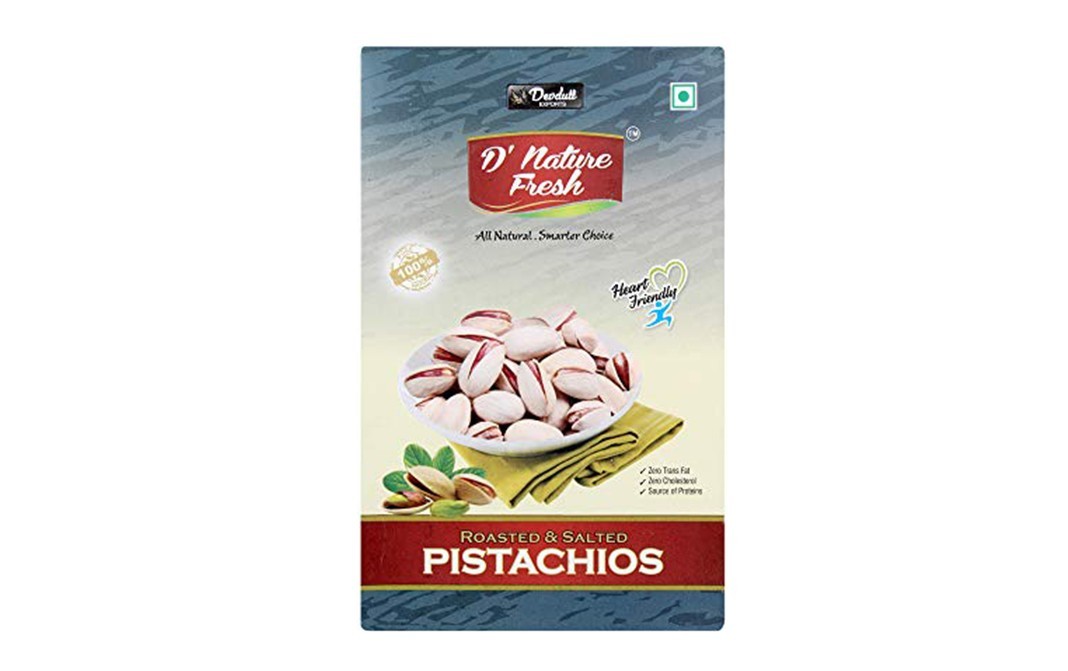 D'nature Fresh Roasted & Salted Pistachios    Box  200 grams